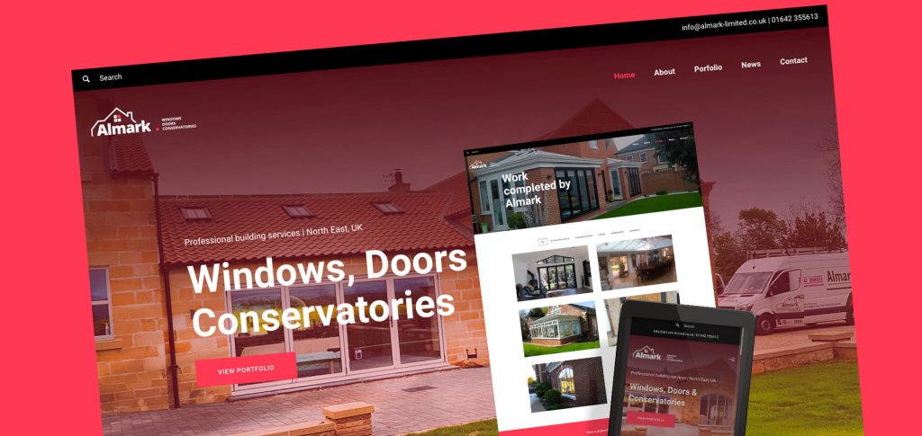 Almark Limited website design by Subluma