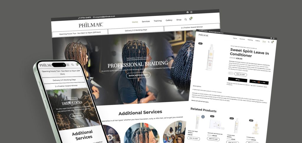 Philmak website design & branding by subluma