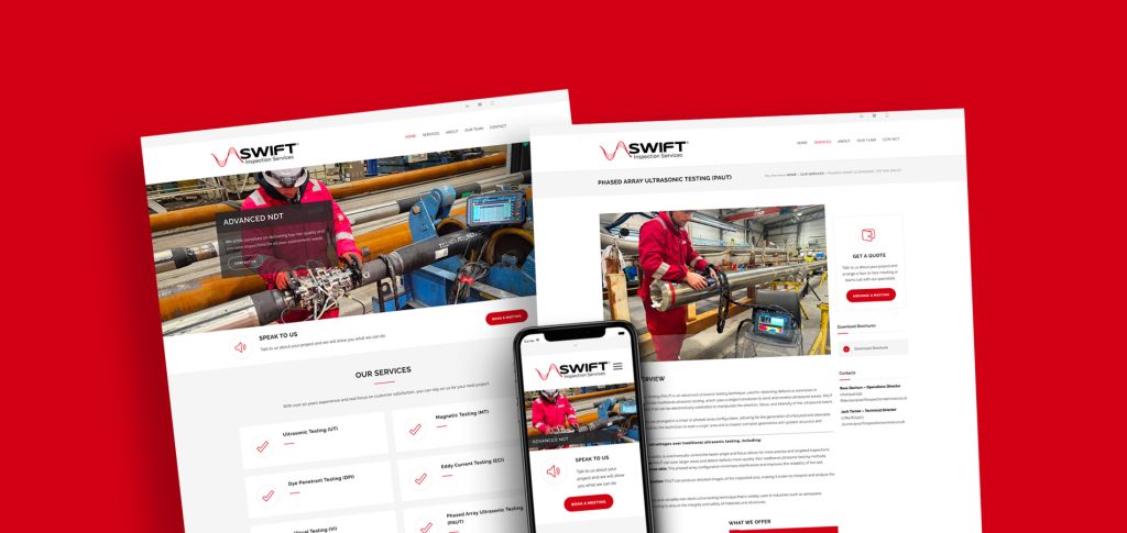 Swift Inspection website design by subluma.co.uk